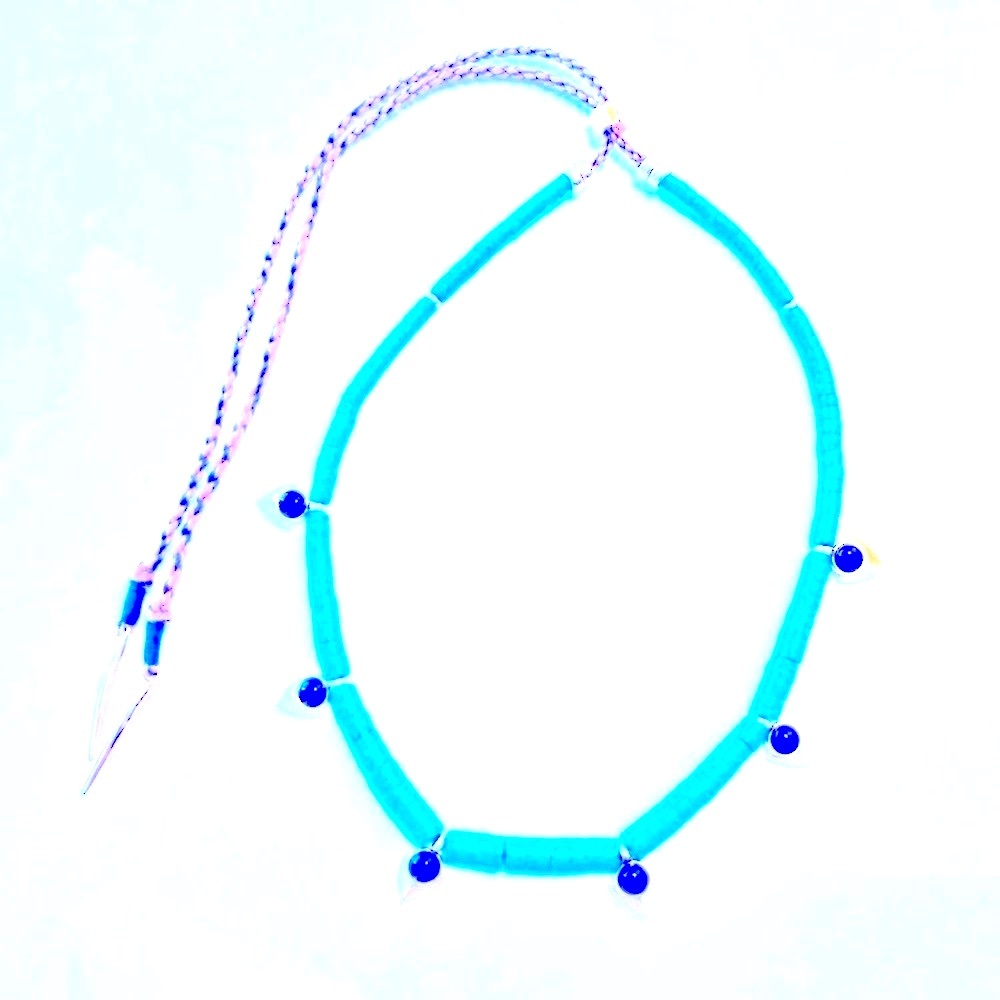 🩵NWOT🩵Lizzie Fortunato Necklace🩵Turquoise 14k Plated & Black Onyx🩵Adjustable🩵